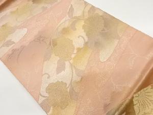 花唐草に古典柄模様織出し名古屋帯